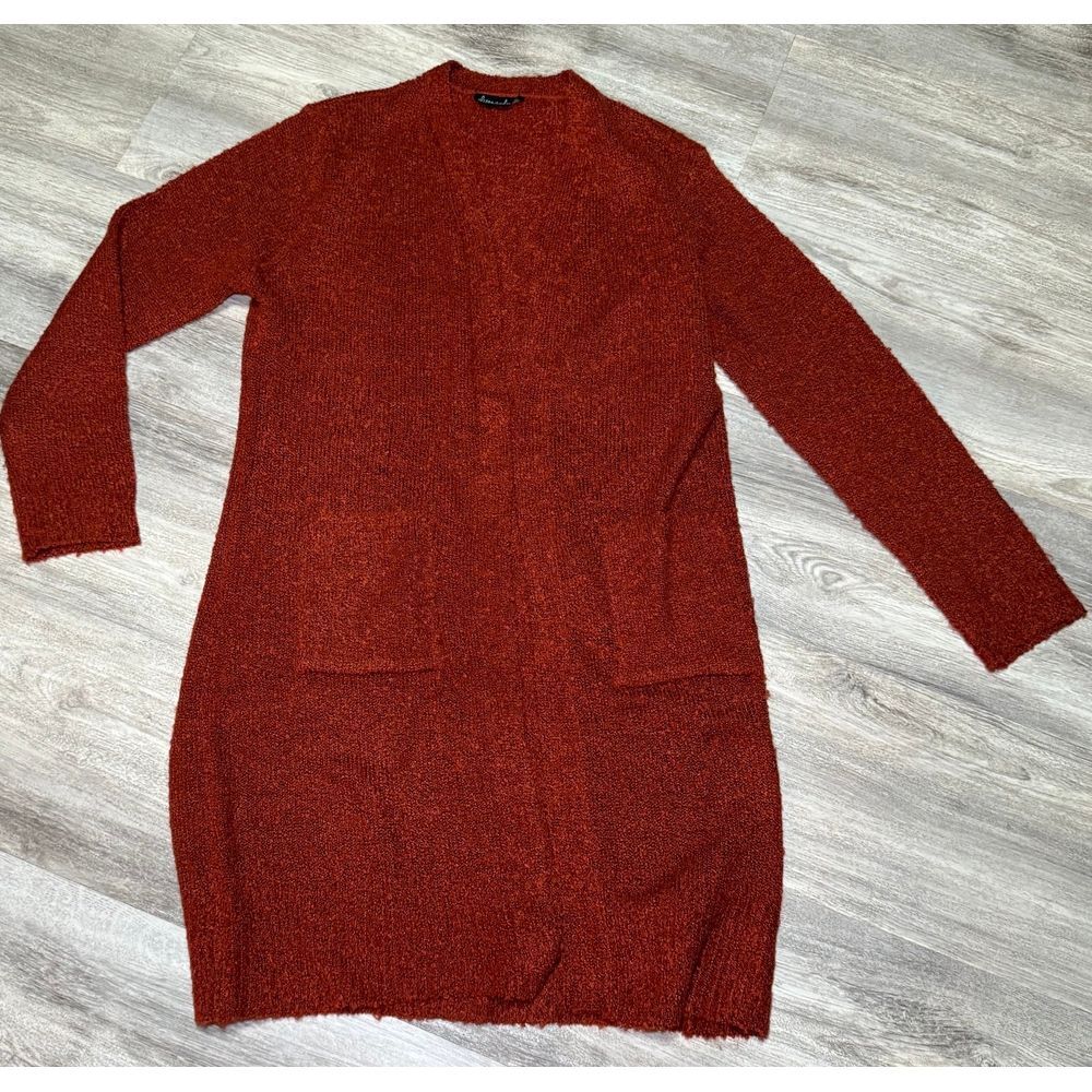 Burnt orange cardigan size‎ medium